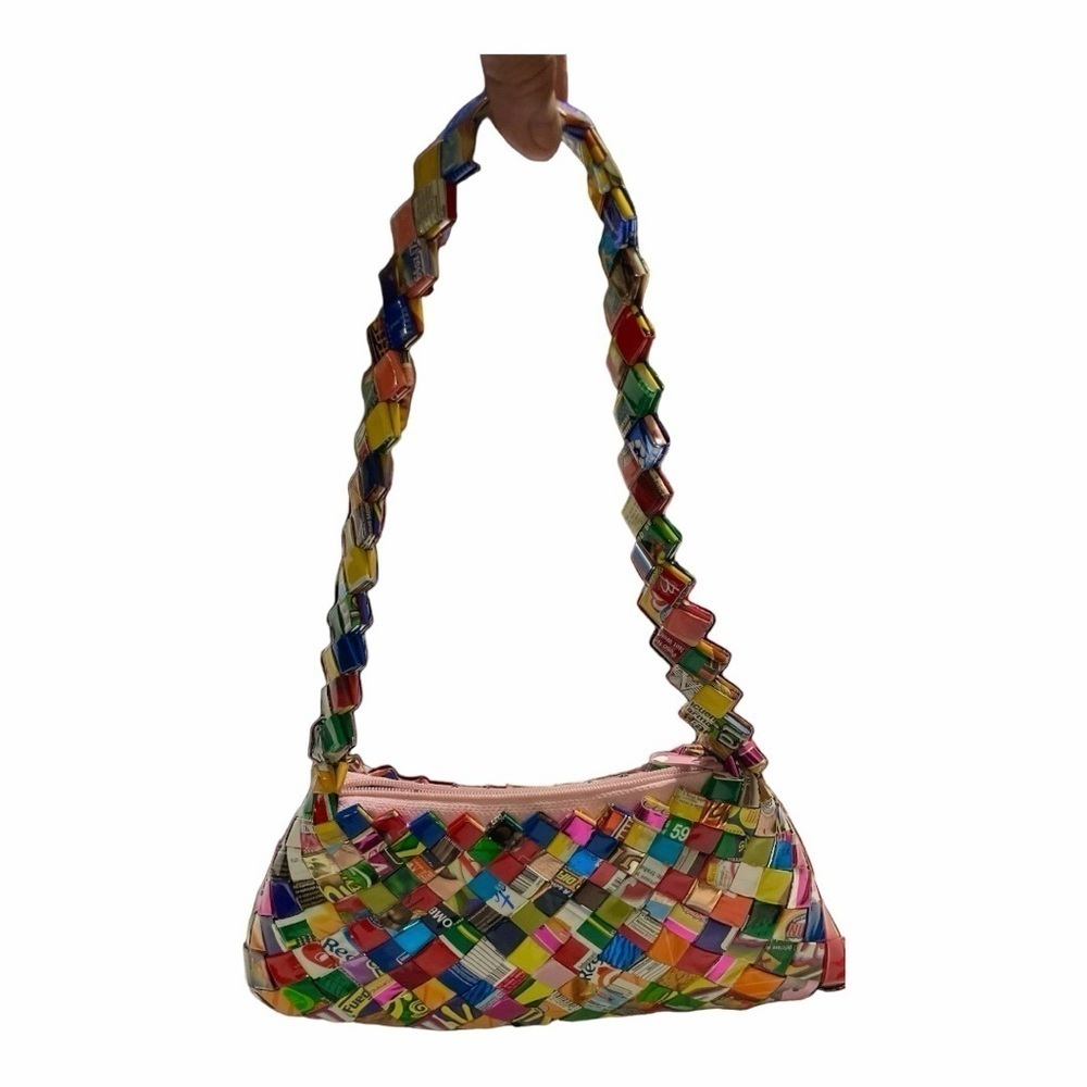 Vintage Candy Gum Wrapper Purse Hand Bag 90's Style Retro Purses - Picture 7 of 7